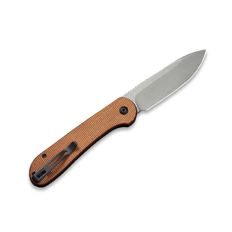 Couteau Civivi Button Lock Elementum Micarta Marron 4 Couteau Civivi Button Lock Elementum Micarta Marron – Image 2