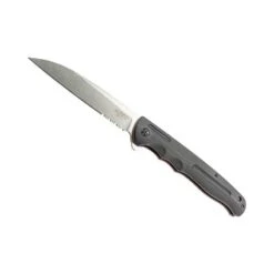 Couteau Herbertz G10 Noir 16,5cm Inox Lame Semi-dentée