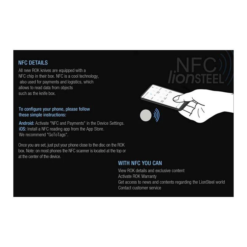 Couteau LionSteel ROK Aluminium Noir 6 Couteau LionSteel ROK Aluminium Noir – Image 4