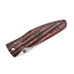 Couteau Mcusta Sengoku MC-183D Damas Pakka Wood Rouge -Magasin De Couteaux couteau mcusta sengoku mc 183d damas pakka wood rouge 4