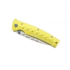 Couteau Mcusta Tsuchi MC-164D Aluminium Jaune Damas -Magasin De Couteaux couteau mcusta tsuchi mc 164d aluminium jaune damas 2
