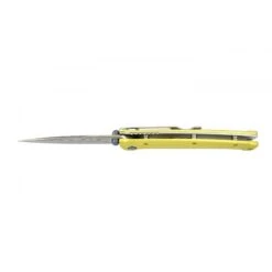 Couteau Mcusta Tsuchi MC-164D Aluminium Jaune Damas -Magasin De Couteaux couteau mcusta tsuchi mc 164d aluminium jaune damas 3