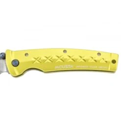 Couteau Mcusta Tsuchi MC-164D Aluminium Jaune Damas -Magasin De Couteaux couteau mcusta tsuchi mc 164d aluminium jaune damas 5