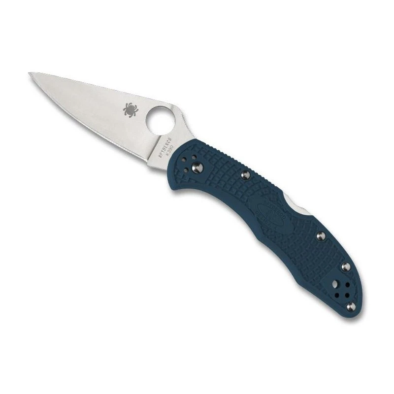 Couteau Spyderco Delica 4 Bleu K390 3 Couteau Spyderco Delica 4 Bleu K390