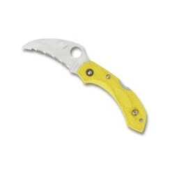 Couteau Spyderco Dragonfly 2 Salt Hawkbill Jaune Ă Dents